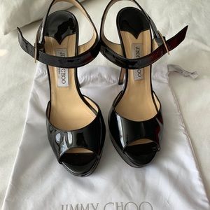 JIMMY CHOO - Black Patent Leather Heels